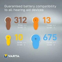 Varta HAB 10 høreapparatsbatteri 1,4 V, 8-pakning