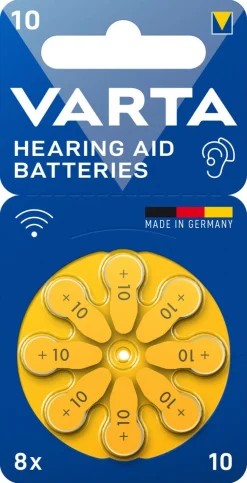 Varta HAB 10 høreapparatsbatteri 1,4 V, 8-pakning
