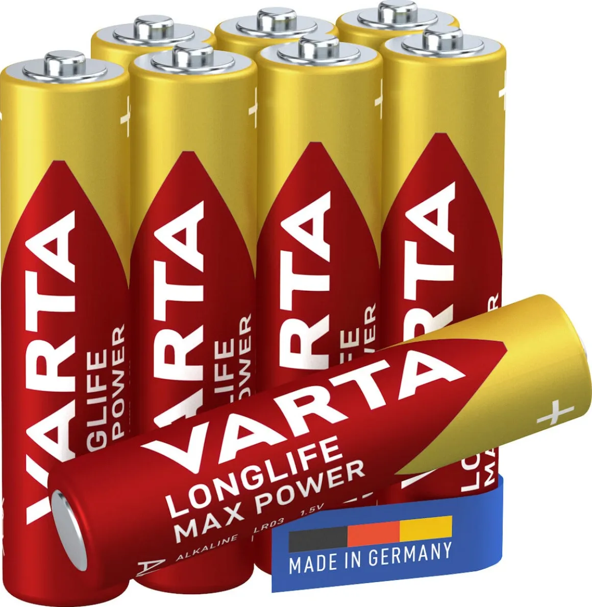 Varta Longlife Max Power AAA/LR03, 8-pakning