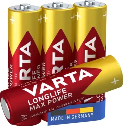 Varta Longlife Max Power AA/LR6-batterier, 4-pakning