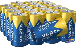 Varta Longlife Power C/LR14-batterier, 20-pakning
