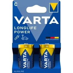 VARTA Longlife Power C/LR14 batteri, 2-pakning