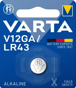 Varta LR43 / V12GA akalisk batteri 1,5 V