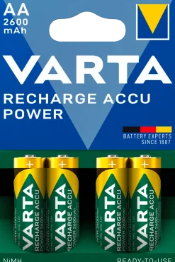 VARTA Power ladbart batteri AA/HR6, 2600 mAh