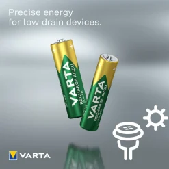 Varta Solar oppladbare AA/HR6-batterier, 2-pakning