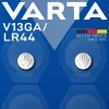 Varta V13GA/LR44 alkalisk batteri 1,5 V, 4 pakning
