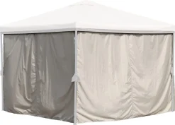 Vegger til paviljong, beige, 4-pakning