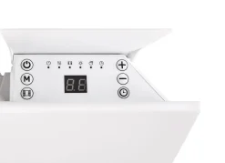 Veggmontert varmepanel med termostat 230 V, hvit, 600 W