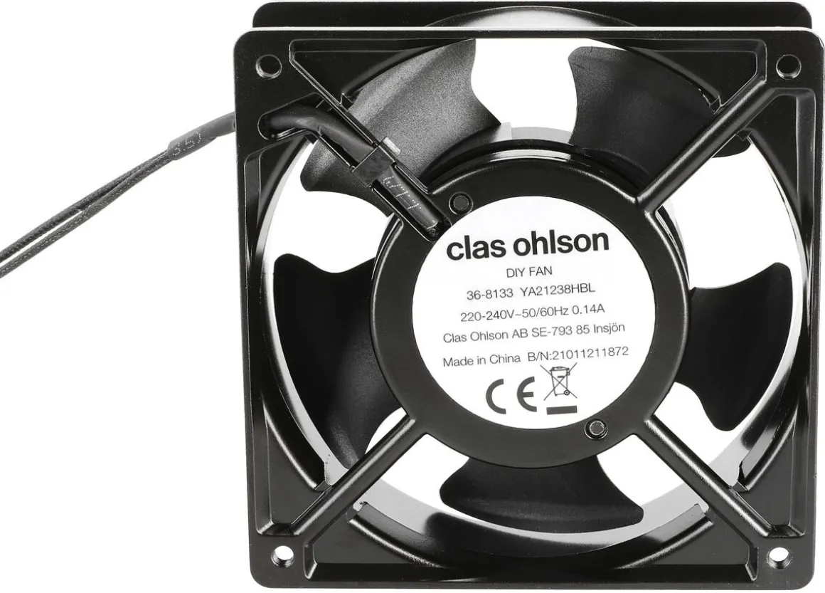 Vifte 230 V AC, 120 x 120 mm