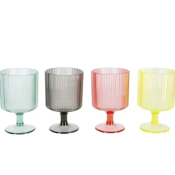 Vinglass i plast 23 cl, stablebare, 4-pakning