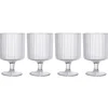 Vinglass i plast 23 cl, stablebare, 4-pakning