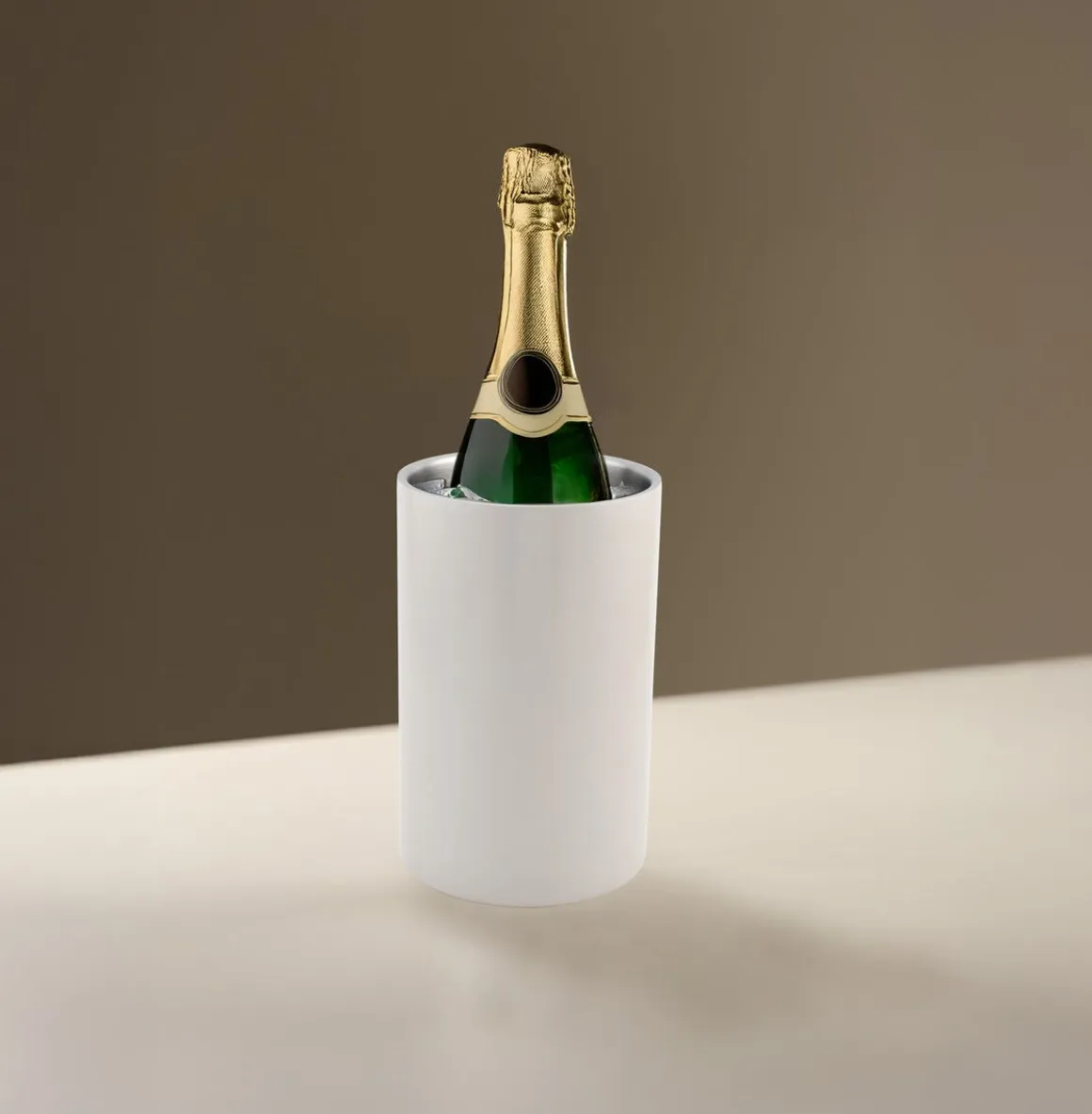 Vinkjøler isbøtte flaske, rustfritt stål, 12 × 19 cm