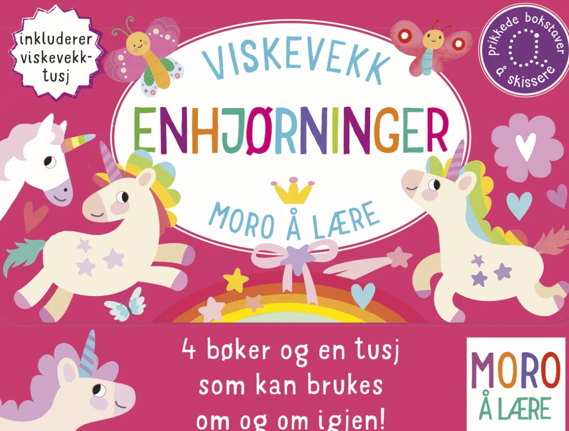 Viskevekk enhjørninger, aktivitetsbøker