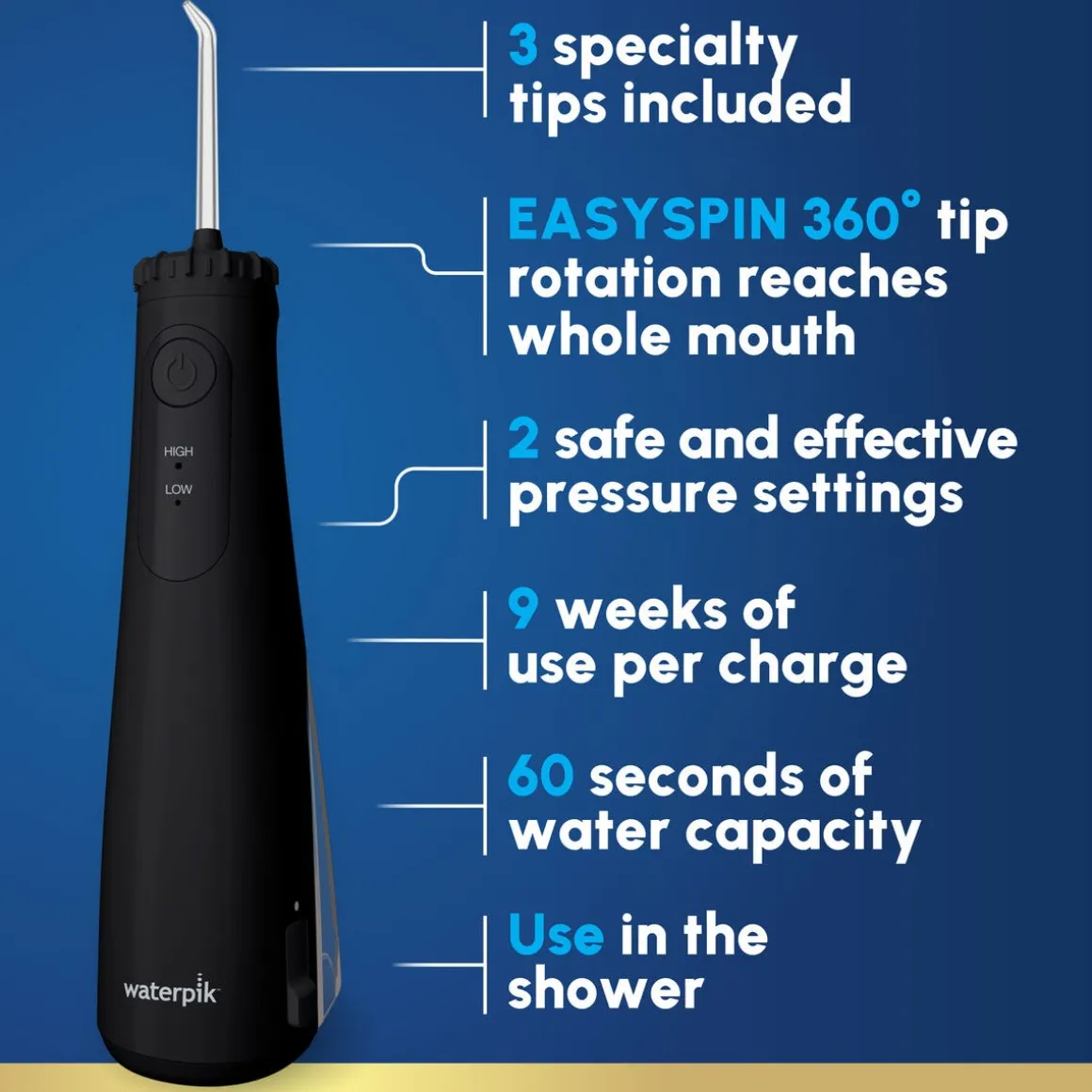 Waterpik Waterflosser Cordless Plus WF-26 munndusj