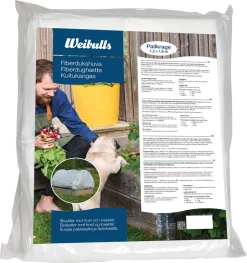 Weibulls fiberduk hette og strikk, pallekarm, 1,2 × 1,8 m