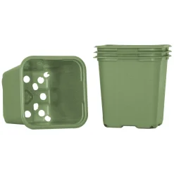 Weibulls plantepotte, grønn plast, 20-pakning