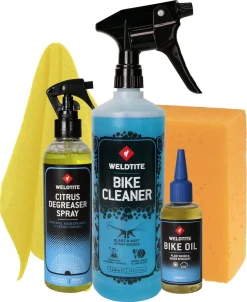 Weldtite Bike Care Kit sett til sykkelrengjøring, 5 deler