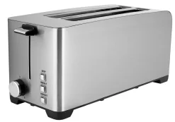 Wilfa brødrister 4 skiver, børstet stål, 1400 W