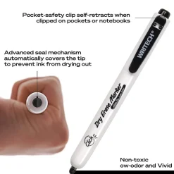 Writech whiteboardpenn 2 mm innfellbar spiss