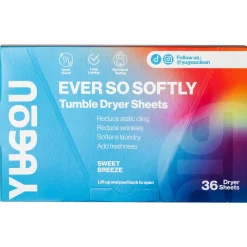 Yugou Ever So Softly tørketrommelark, 36-pakning